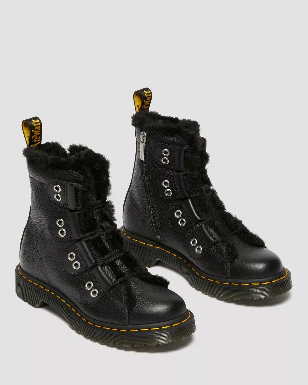 1460 Faux Fur Lined Leather Boots LTT FL