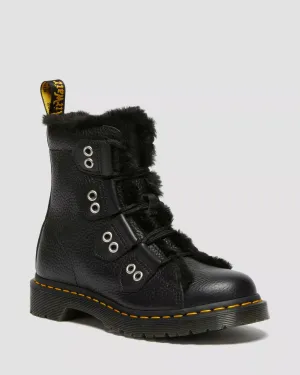 1460 Faux Fur Lined Leather Boots LTT FL
