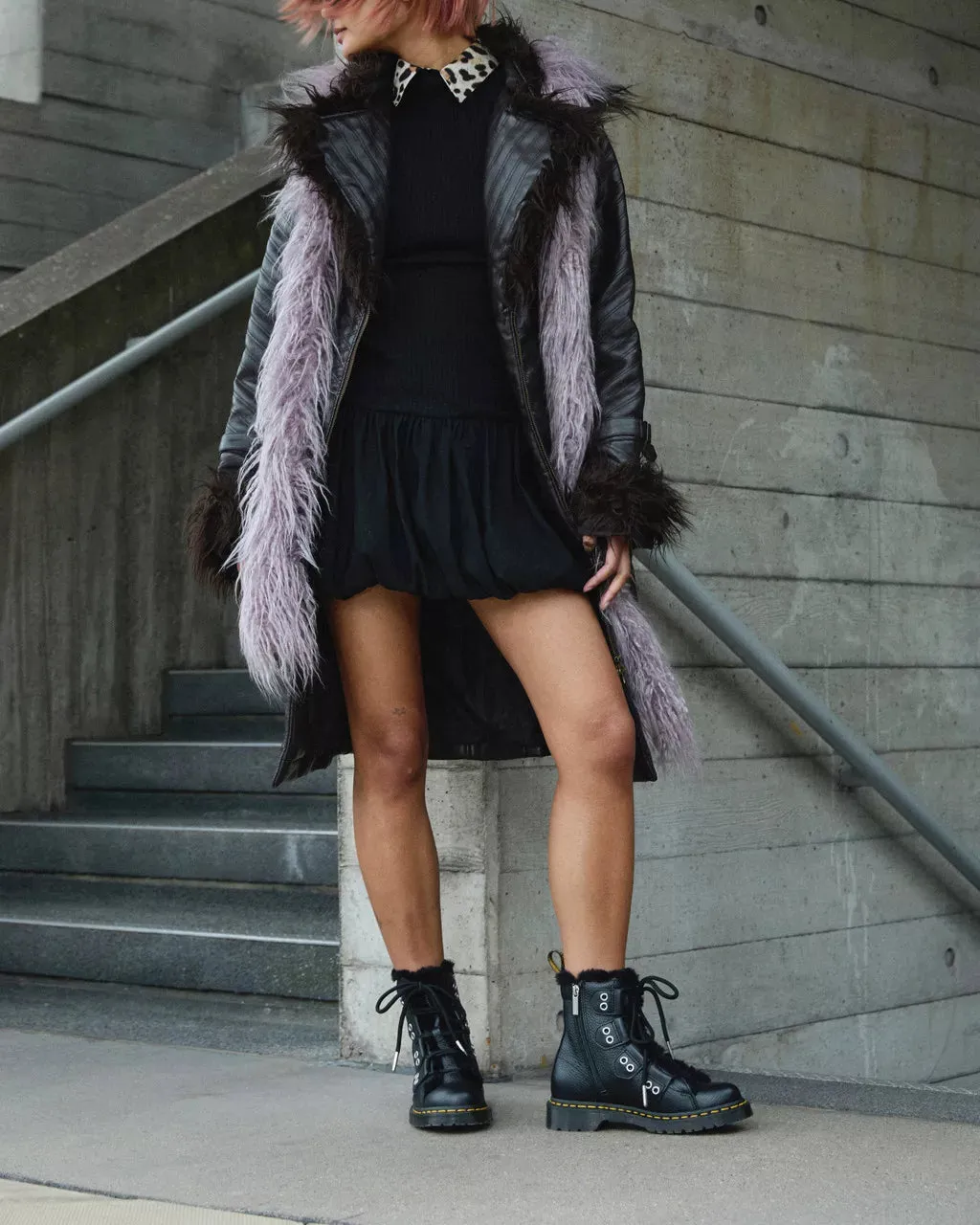 1460 Faux Fur Lined Leather Boots LTT FL