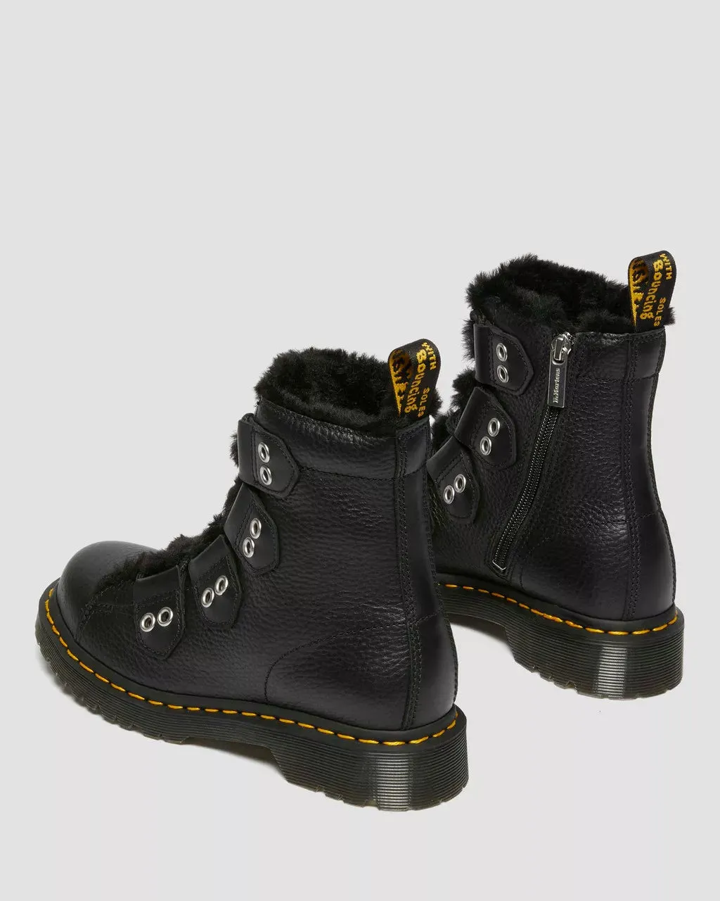 1460 Faux Fur Lined Leather Boots LTT FL