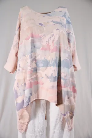 1566 Drawcord Tunic-Natural Pink-P
