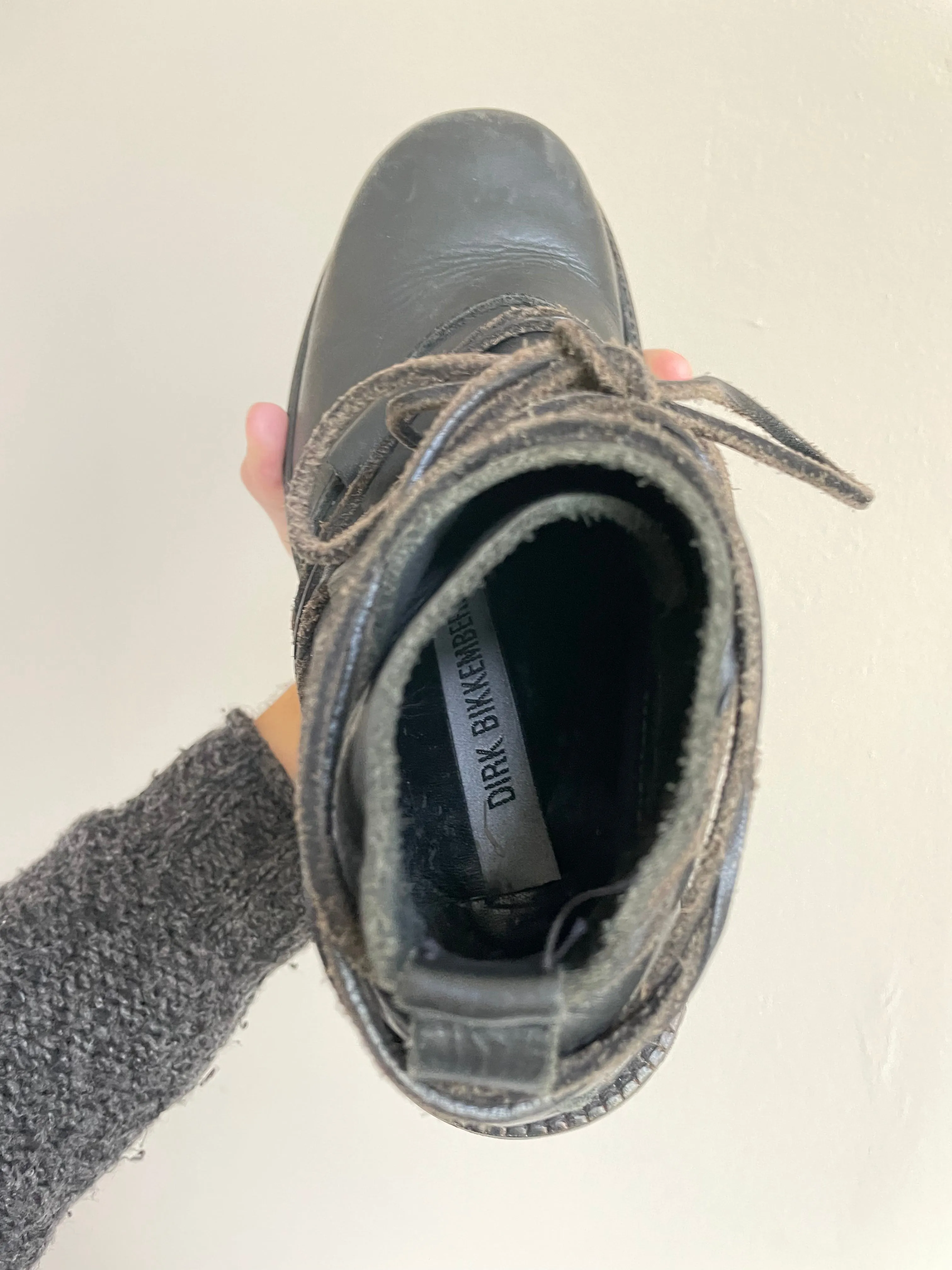 1990s Dirk Bikkembergs laces through metal heel boots