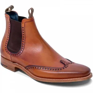 40% OFF BARKER Moreton Chelsea Boots - Mens - Antique Rosewood / Navy - Size: UK 7