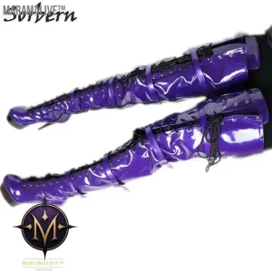 75Cm Thigh High Long Boot Women Purple Shoes High Heels Bed Footwear Size 10 Spring Booty Fetish Heels Platform