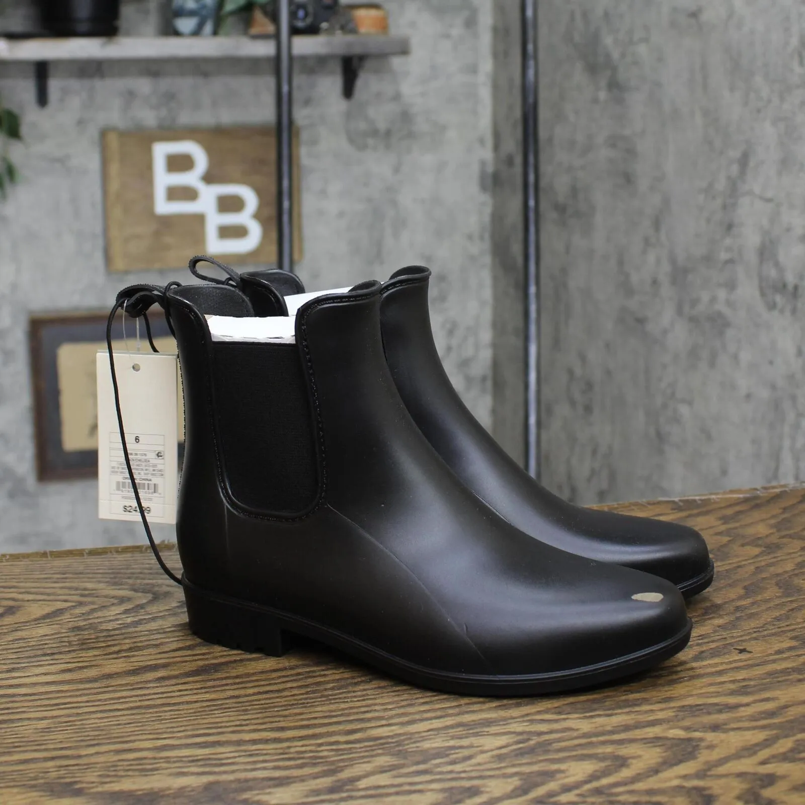 A New Day Women's Chelsea Rain Boots 53847121 Black 6M