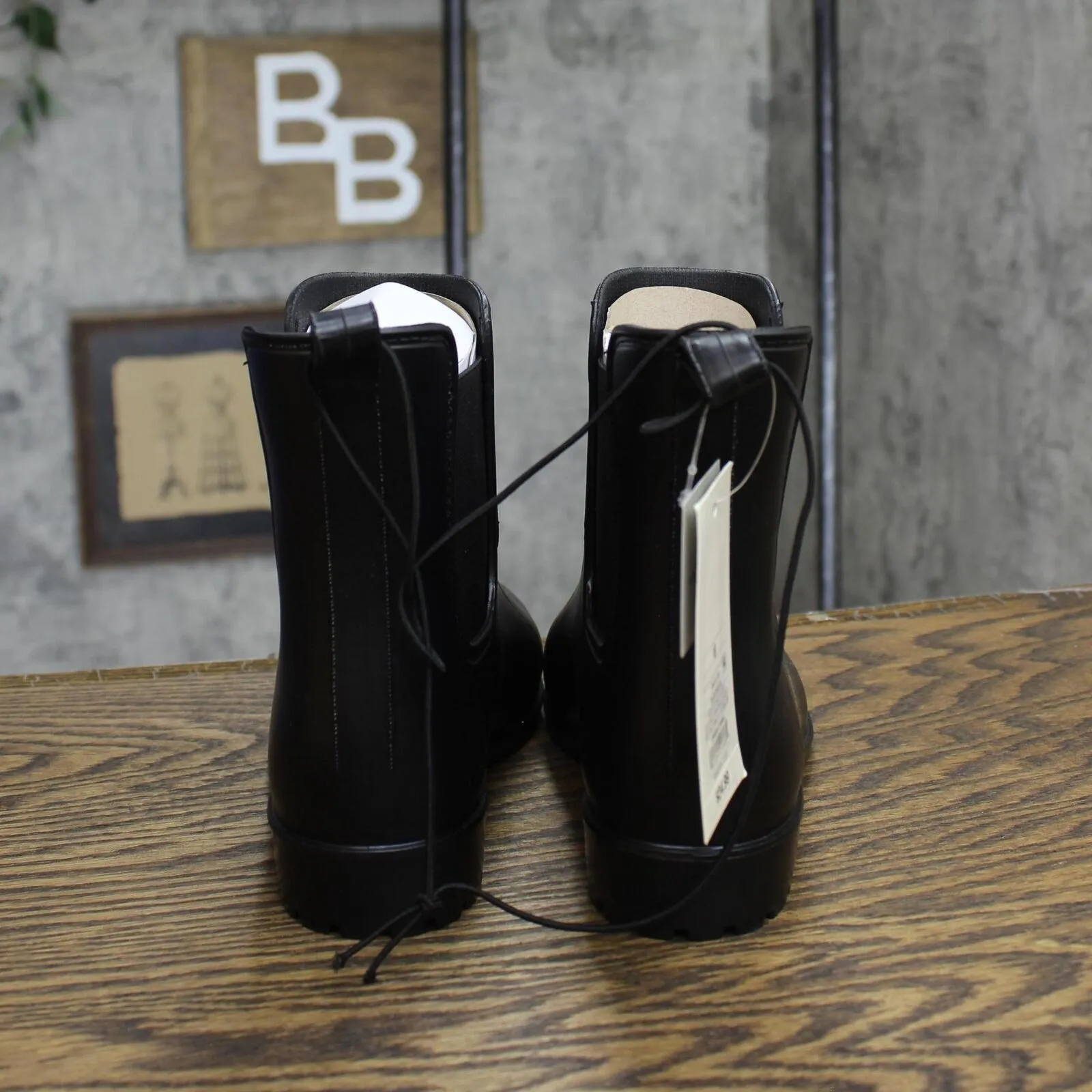 A New Day Women's Chelsea Rain Boots 53847121 Black 6M