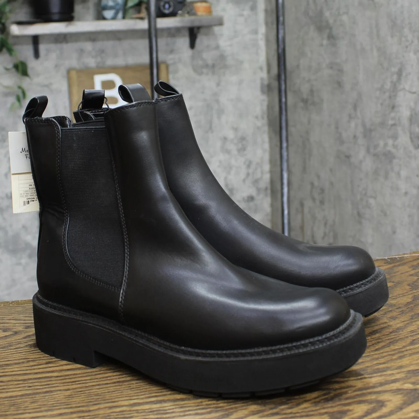 A New Day Womens Demi Chelsea Boots with Memory Foam Insole 87930242 Black 11M