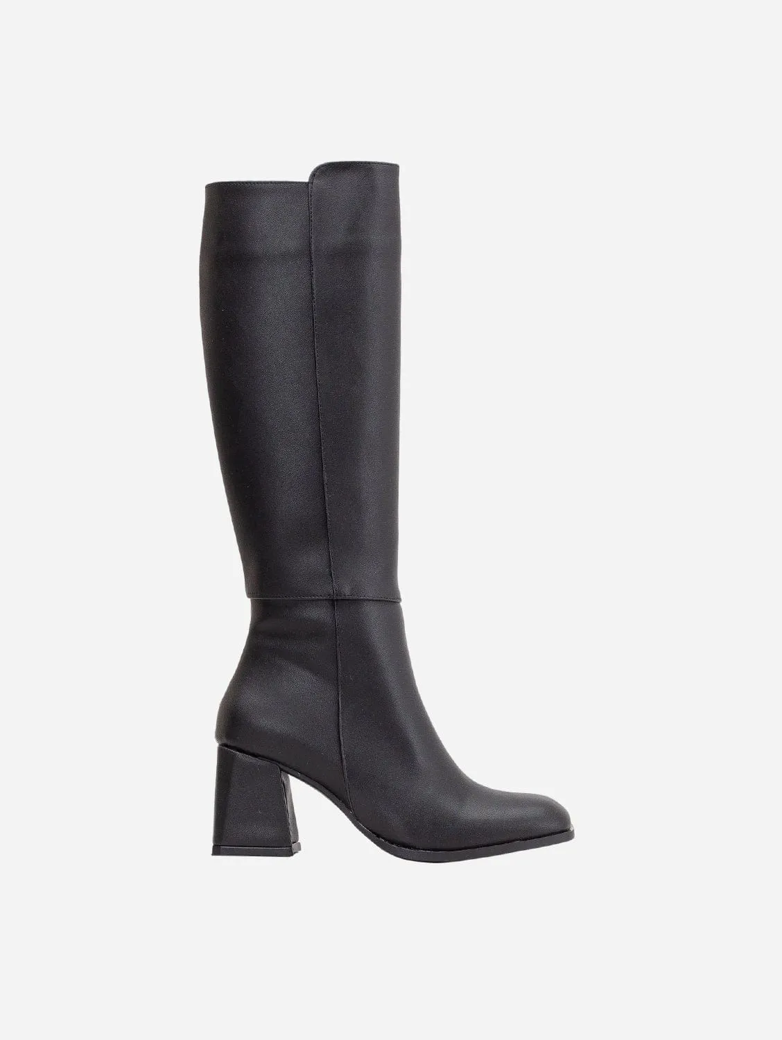 Adele Knee High Vegan Boots | Black