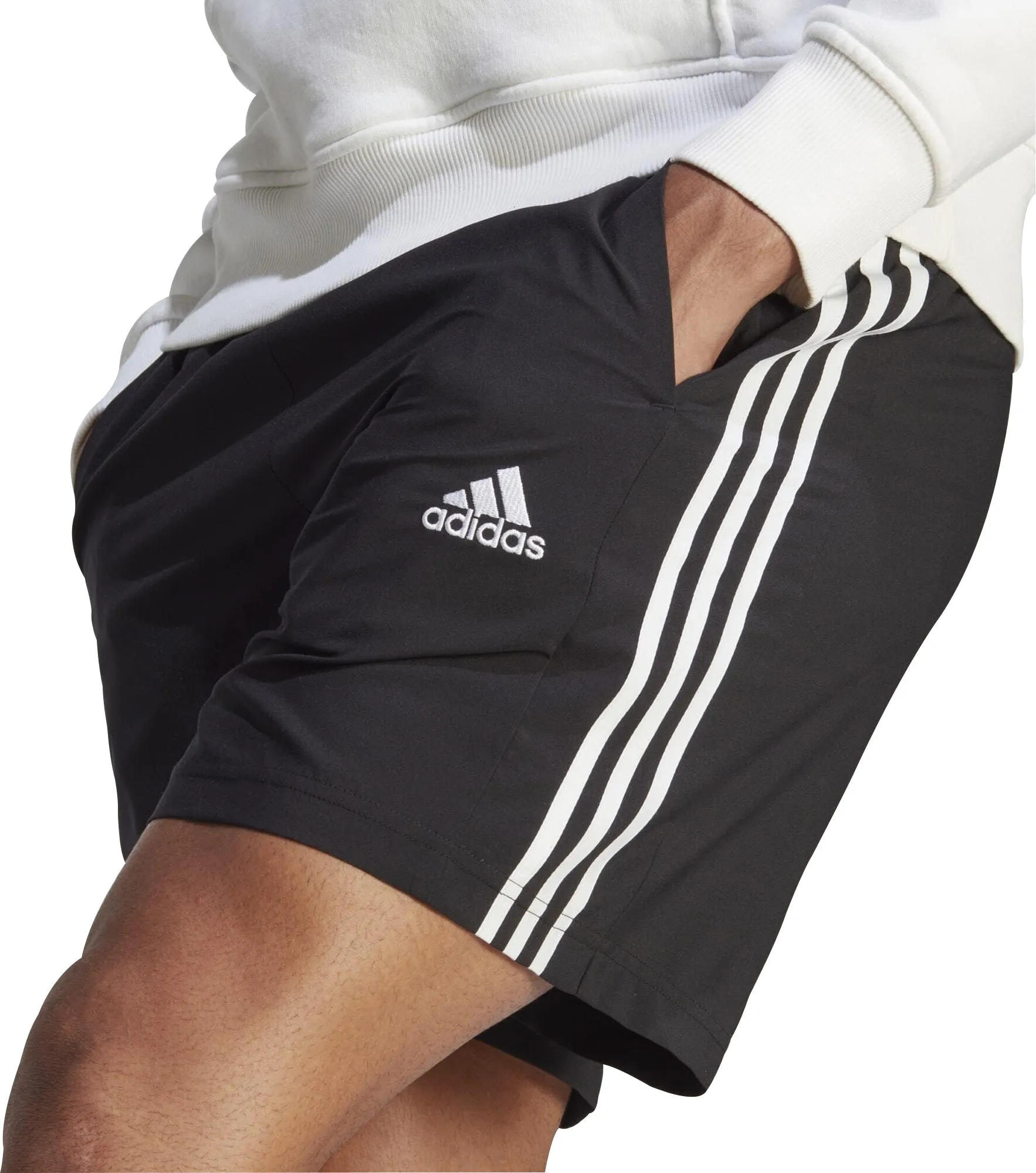 adidas AeroReady Essentials Chelsea 3 Stipes Mens Training Shorts - Black