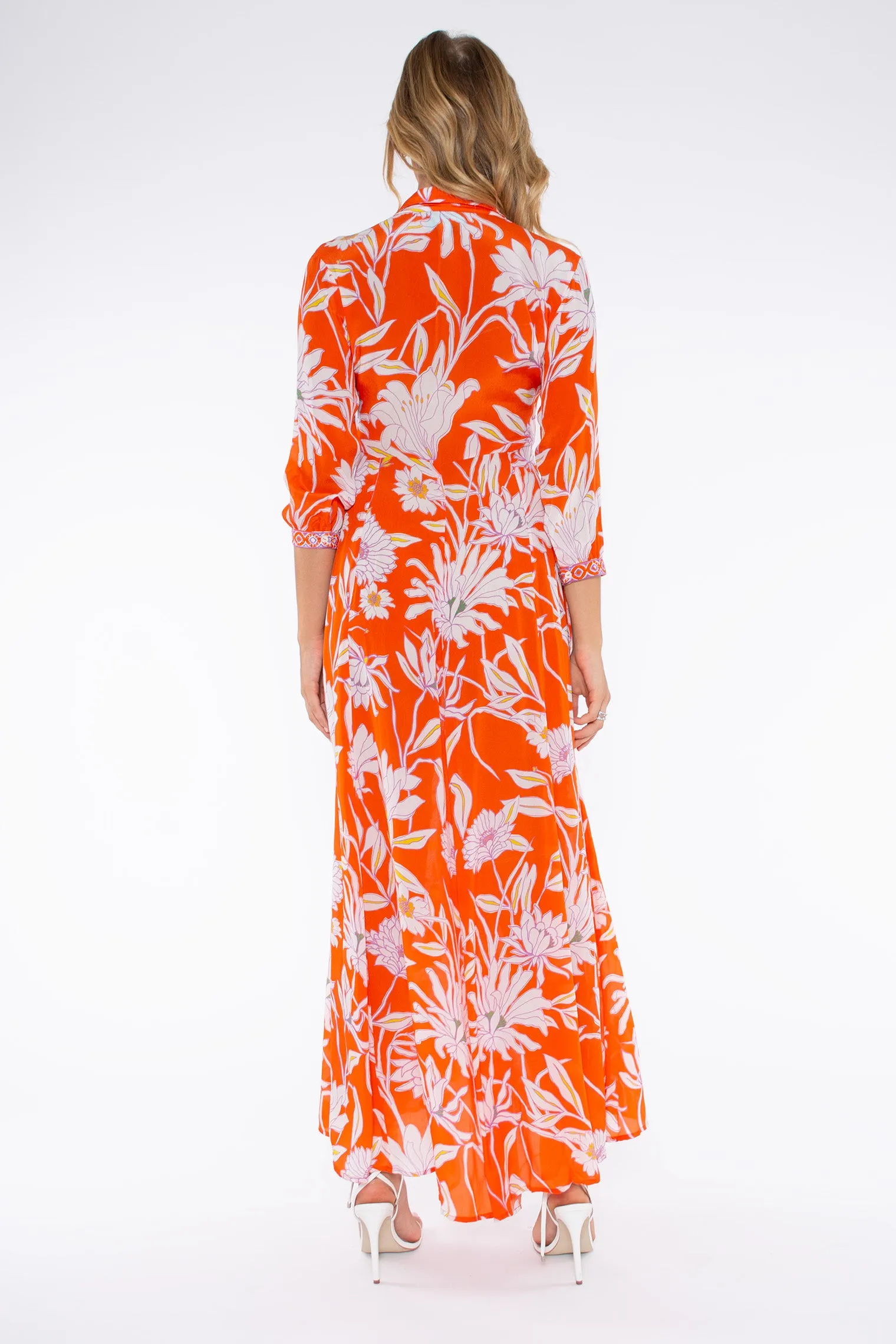 ALTHEDA DRESS - CIMBRONE ARANCIA