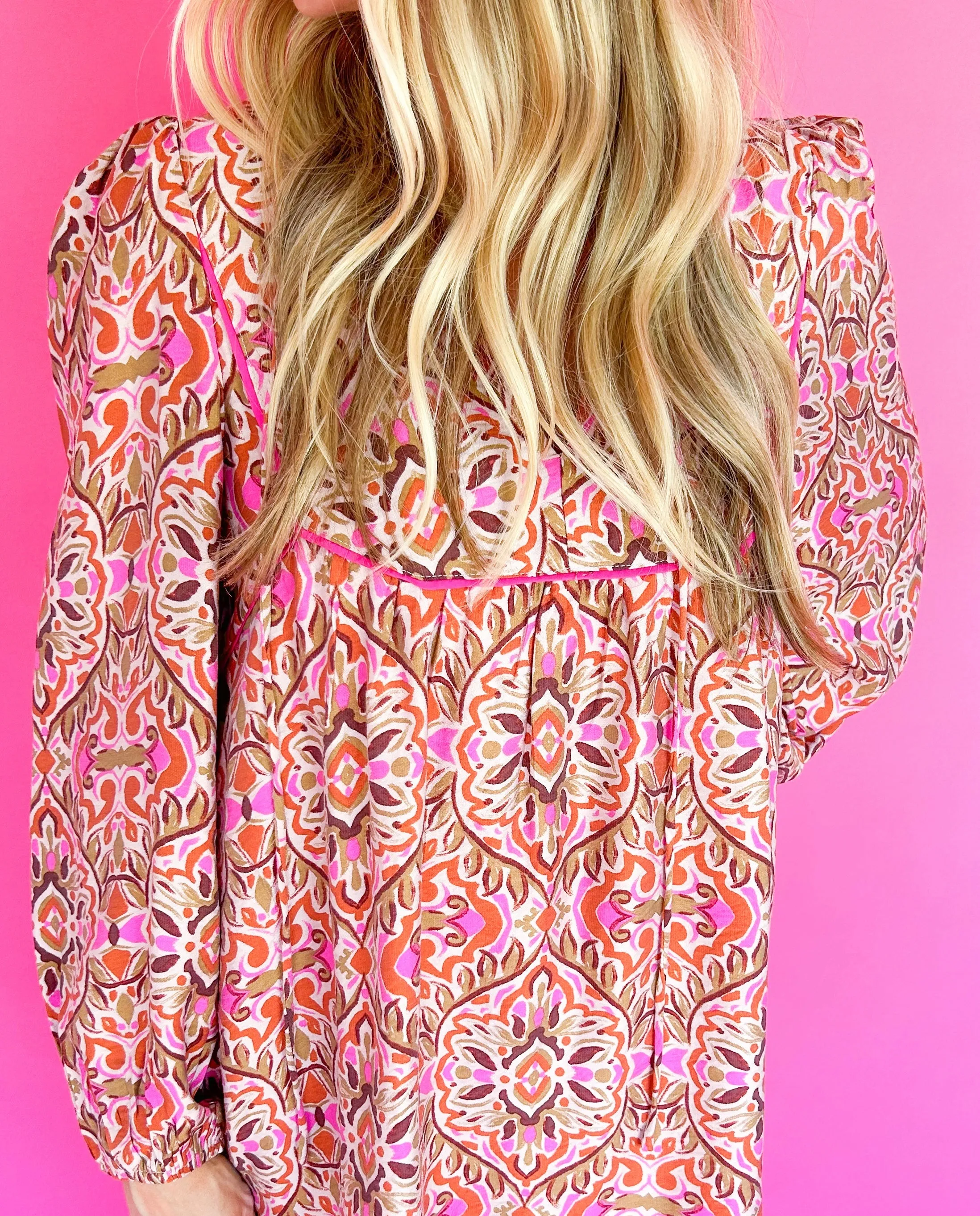 Annie Abstracted Printed Dress