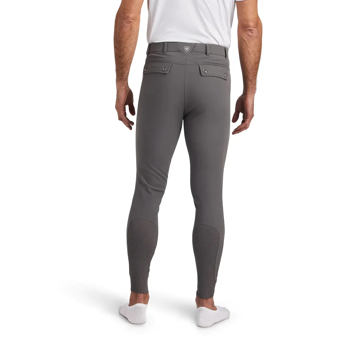 Ariat Mens Tri Factor Grip Breeches Plum Grey