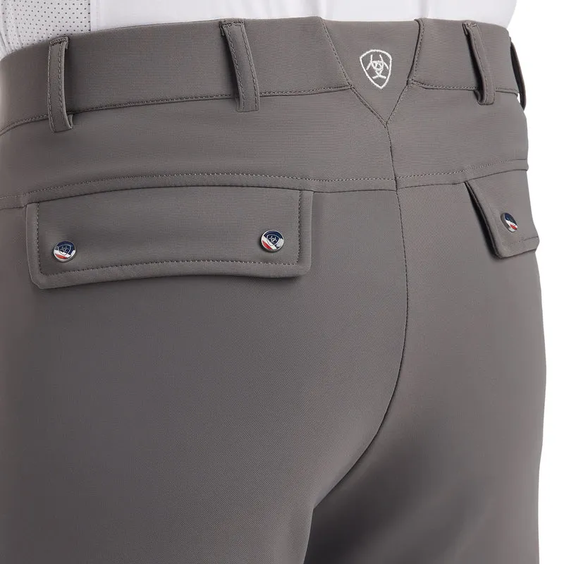 Ariat Mens Tri Factor Grip Breeches Plum Grey
