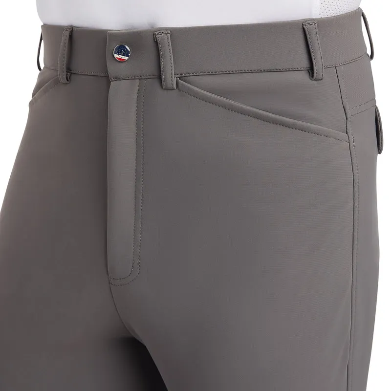 Ariat Mens Tri Factor Grip Breeches Plum Grey