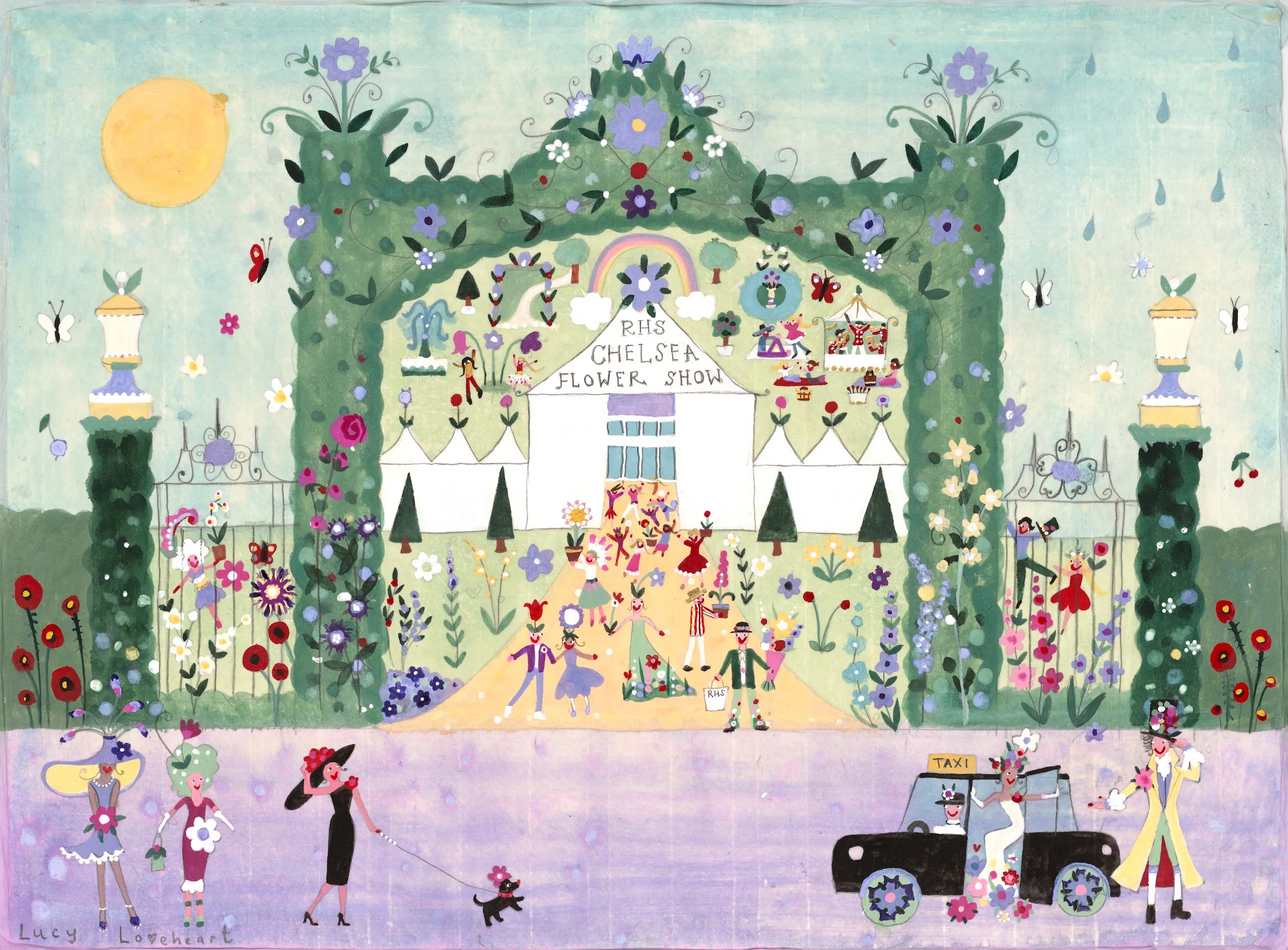 Art Print in a Tube | RHS Chelsea Flower Show | Lucy Loveheart