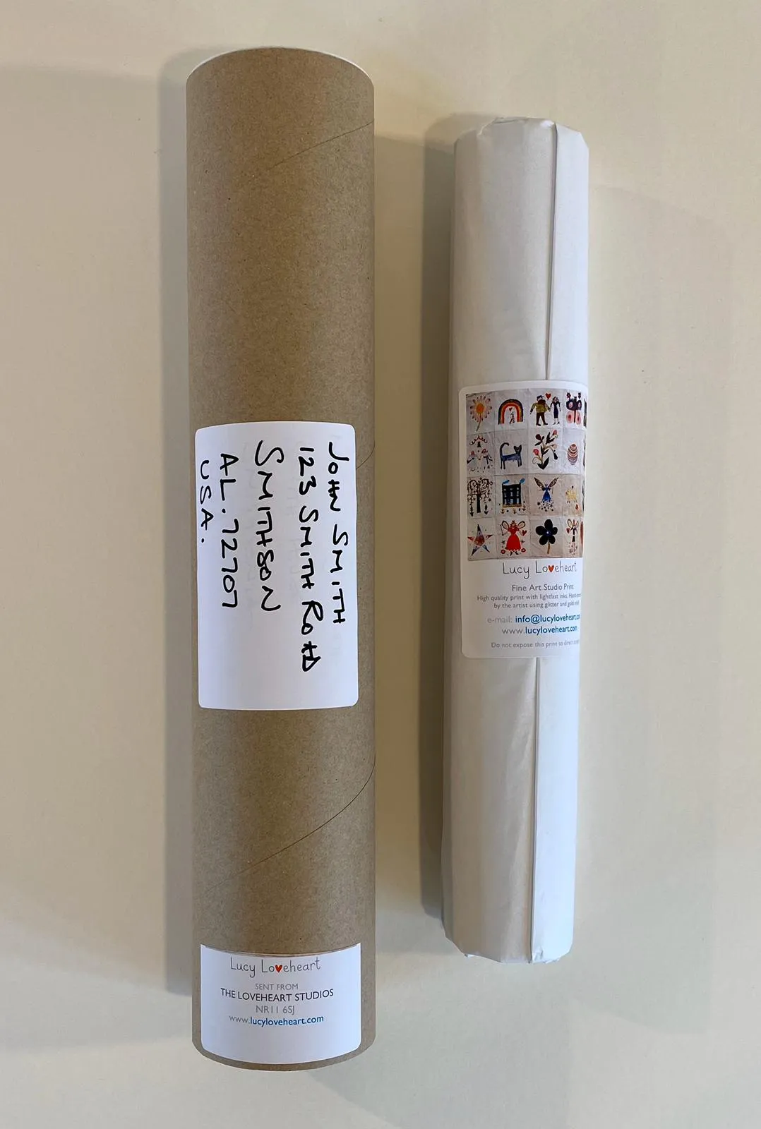 Art Print in a Tube | RHS Chelsea Flower Show | Lucy Loveheart