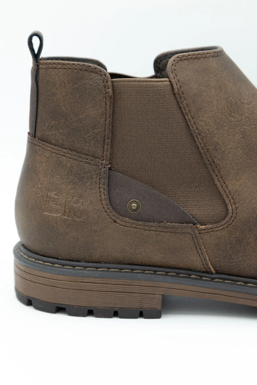 B52 by Bullboxer Chelsea Boots for Men in Dark Brown | 936-A4-8058A-DK BROWN