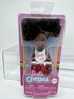 Barbie Chelsea African-American Black Pigtails Love Dress  Doll 6” COMBINESHIP