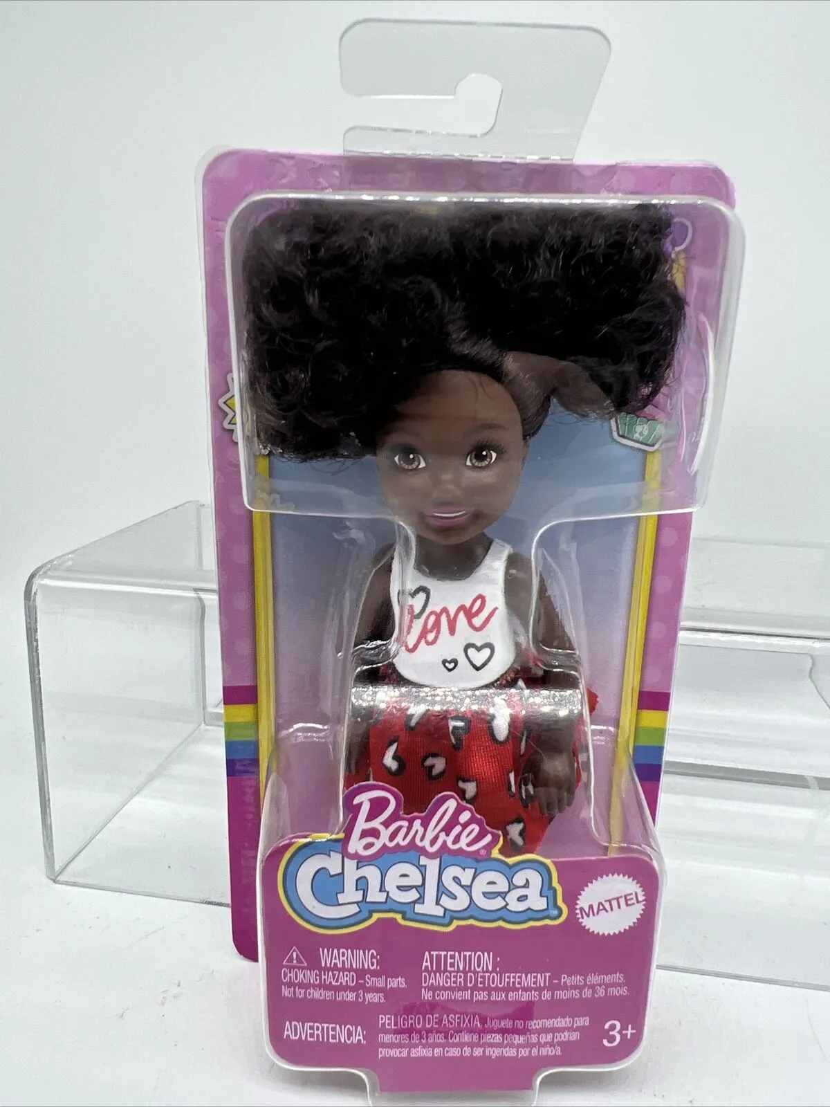 Barbie Chelsea African-American Black Pigtails Love Dress  Doll 6” COMBINESHIP