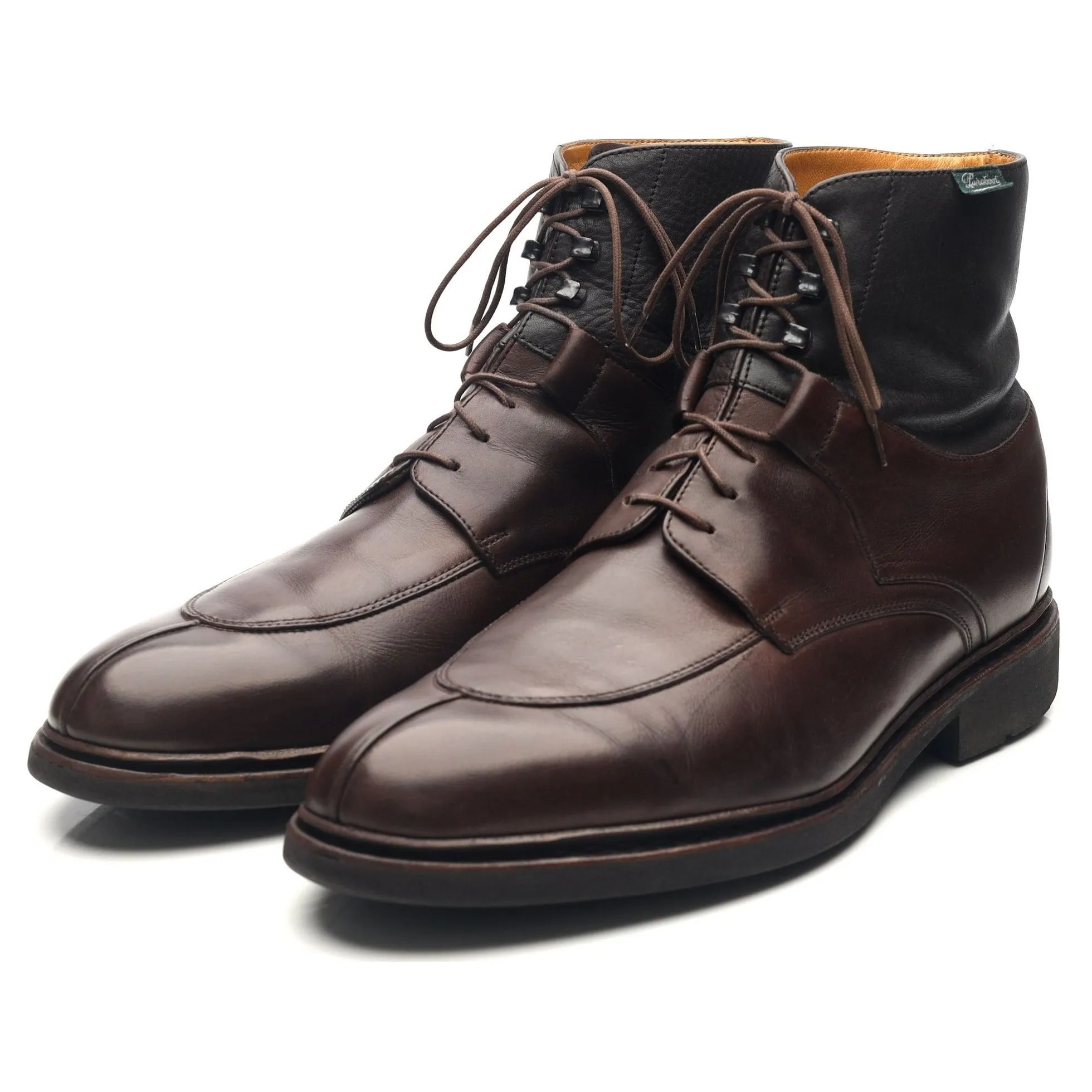 'Beaumont' Dark Brown Leather Boots UK 9