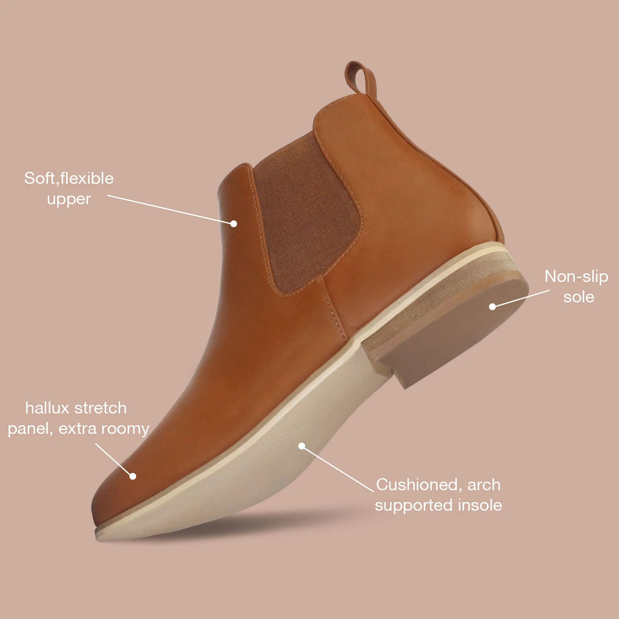Benassal Chelsea Boots for Bunion - Women