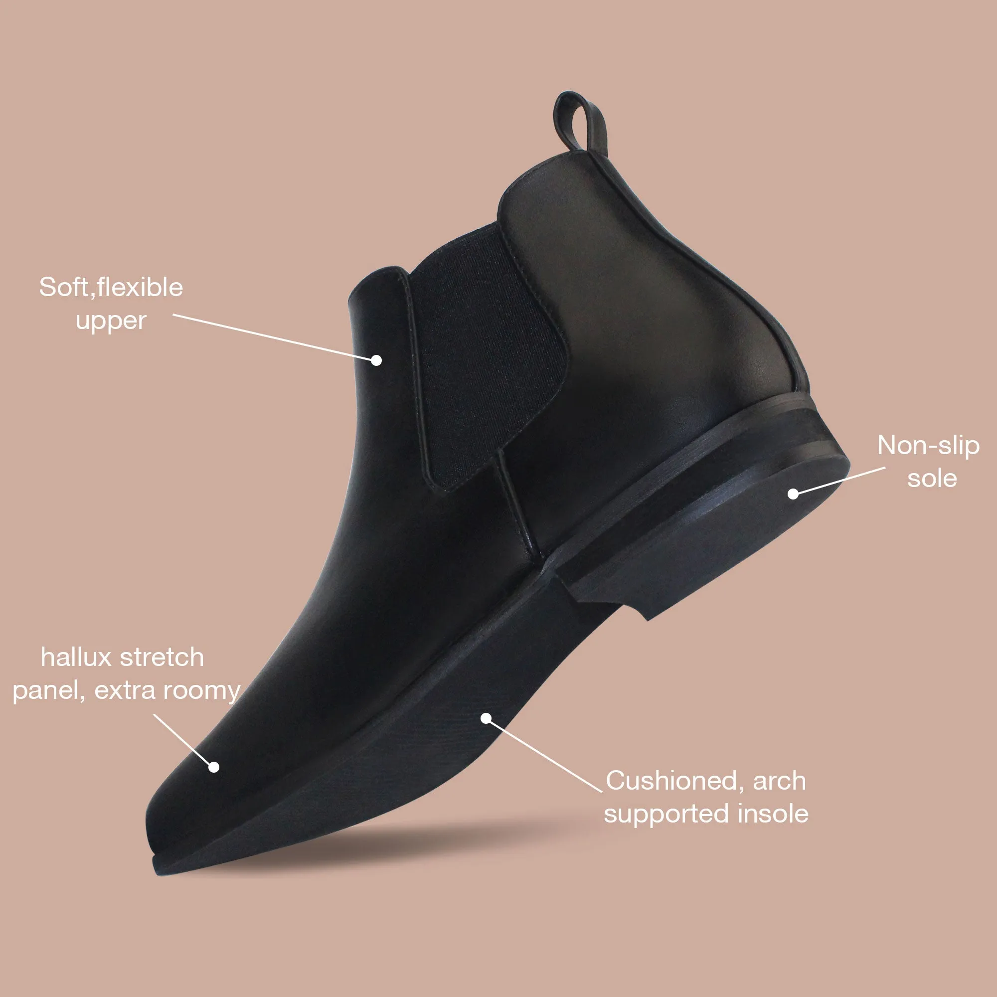 Benassal Chelsea Boots for Bunion - Women