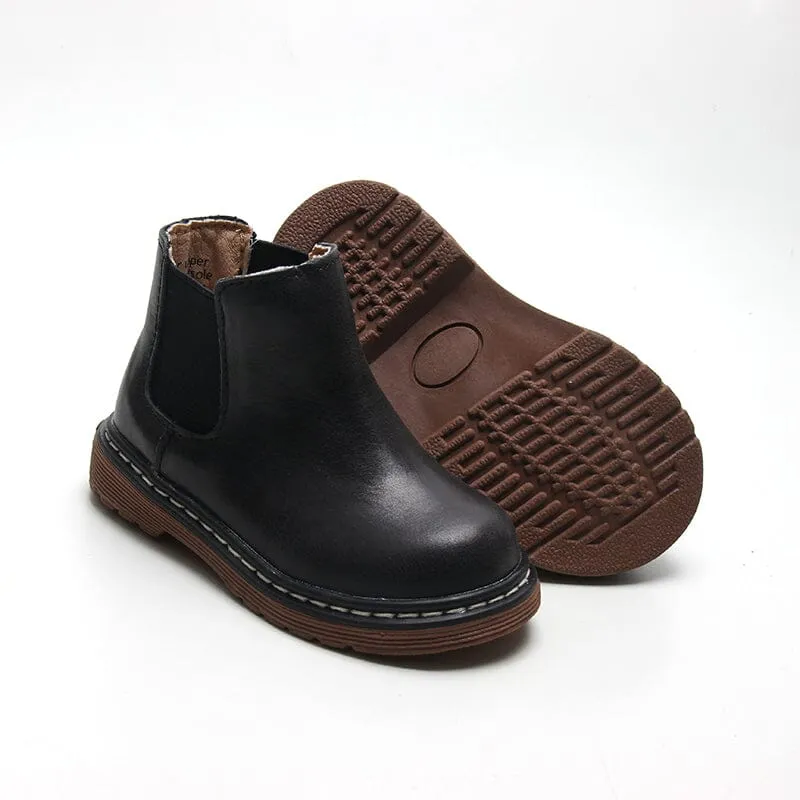Black Chelsea Boots - US Size 4-12 - Hard Sole