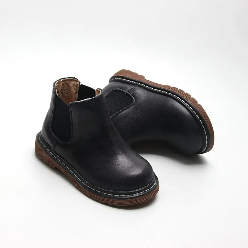 Black Chelsea Boots - US Size 4-12 - Hard Sole