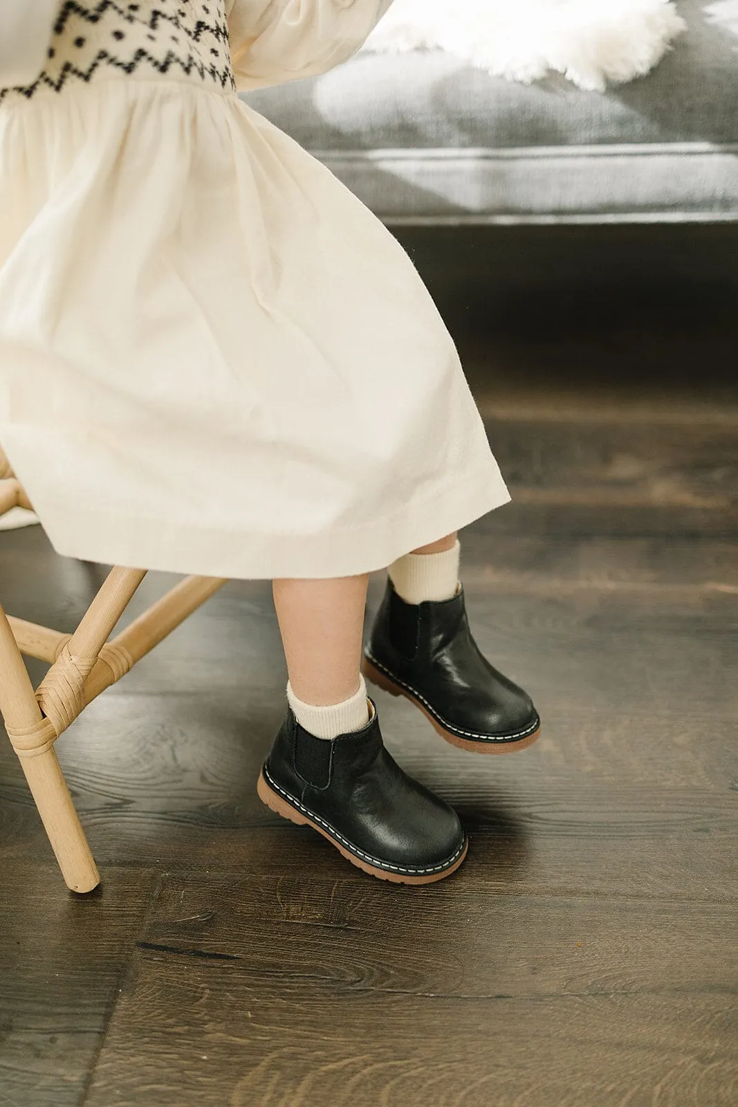 Black Chelsea Boots - US Size 4-12 - Hard Sole