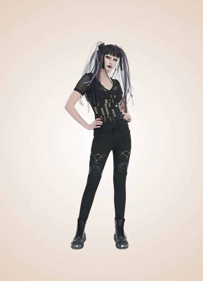 Black Gothic Punk Pants