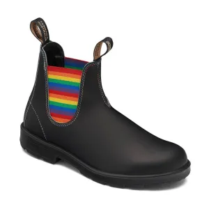 Blundstone 2105 - Original - Black with Rainbow Elastic and Contrast Stitching
