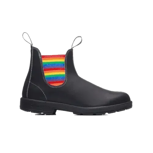 Blundstone 2105 - Original - Black with Rainbow Elastic and Contrast Stitching