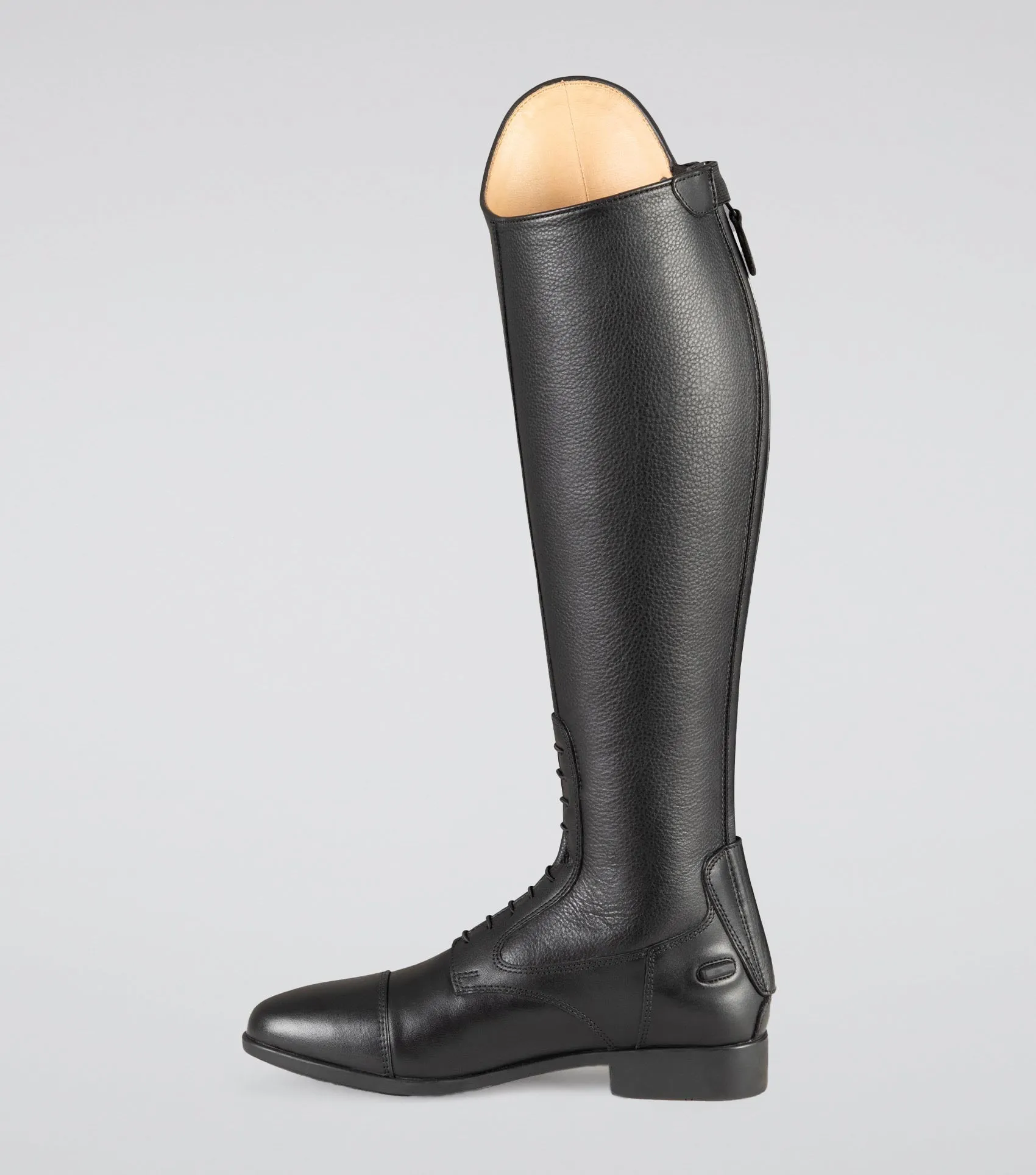 Calanthe Ladies Leather Field Tall Riding Boots Black (Wide Calf)