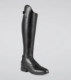 Calanthe Ladies Leather Field Tall Riding Boots Black (Wide Calf)