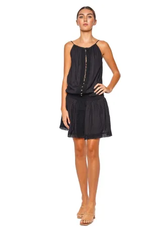 Chelsea Black Cover Up Mini Dress