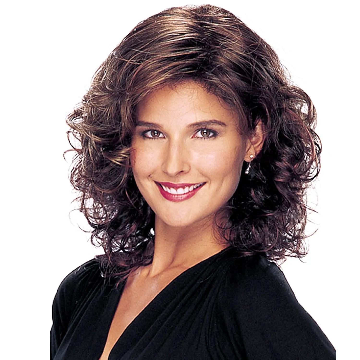Chelsea | Brown Medium Wavy Synthetic Hair Wig