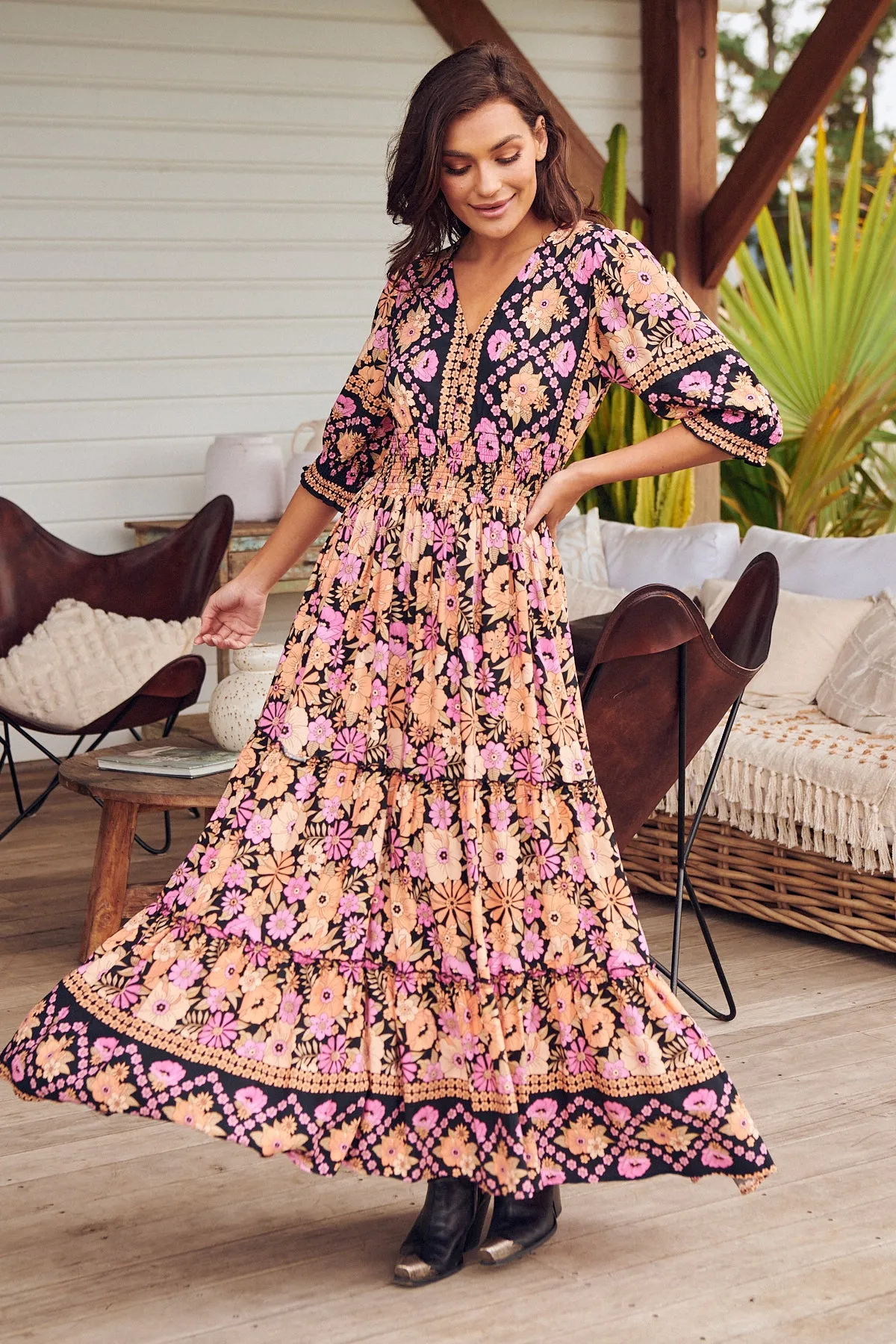 Chelsea Maxi -  Apricot Blossom