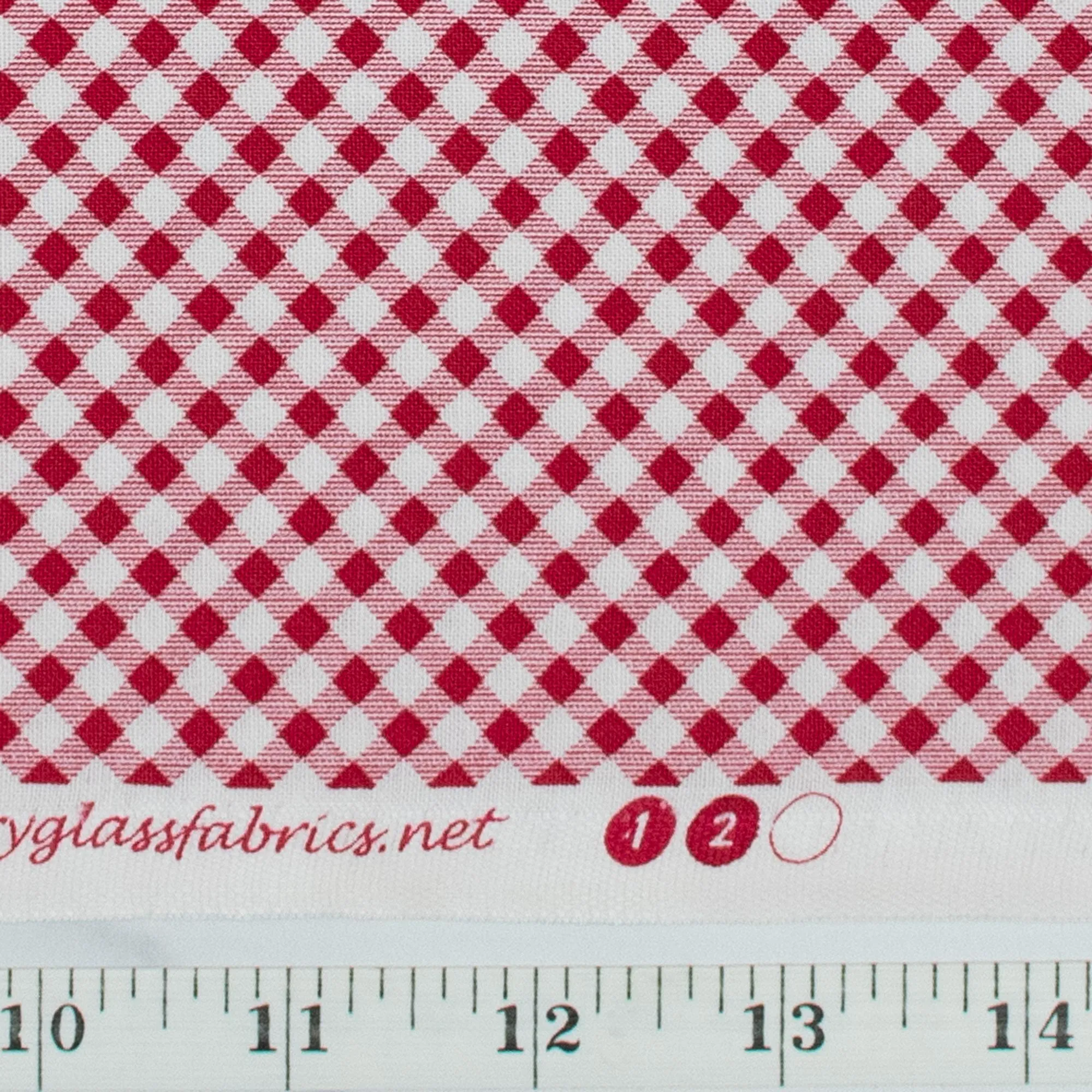 Chelsea's Checks by Priscilla Blain - Red 1/8" Check