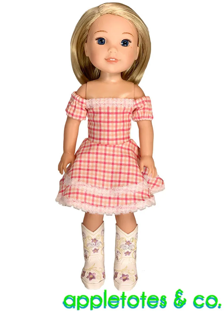 Cheyenne Dress Sewing Pattern for 14 Inch Dolls