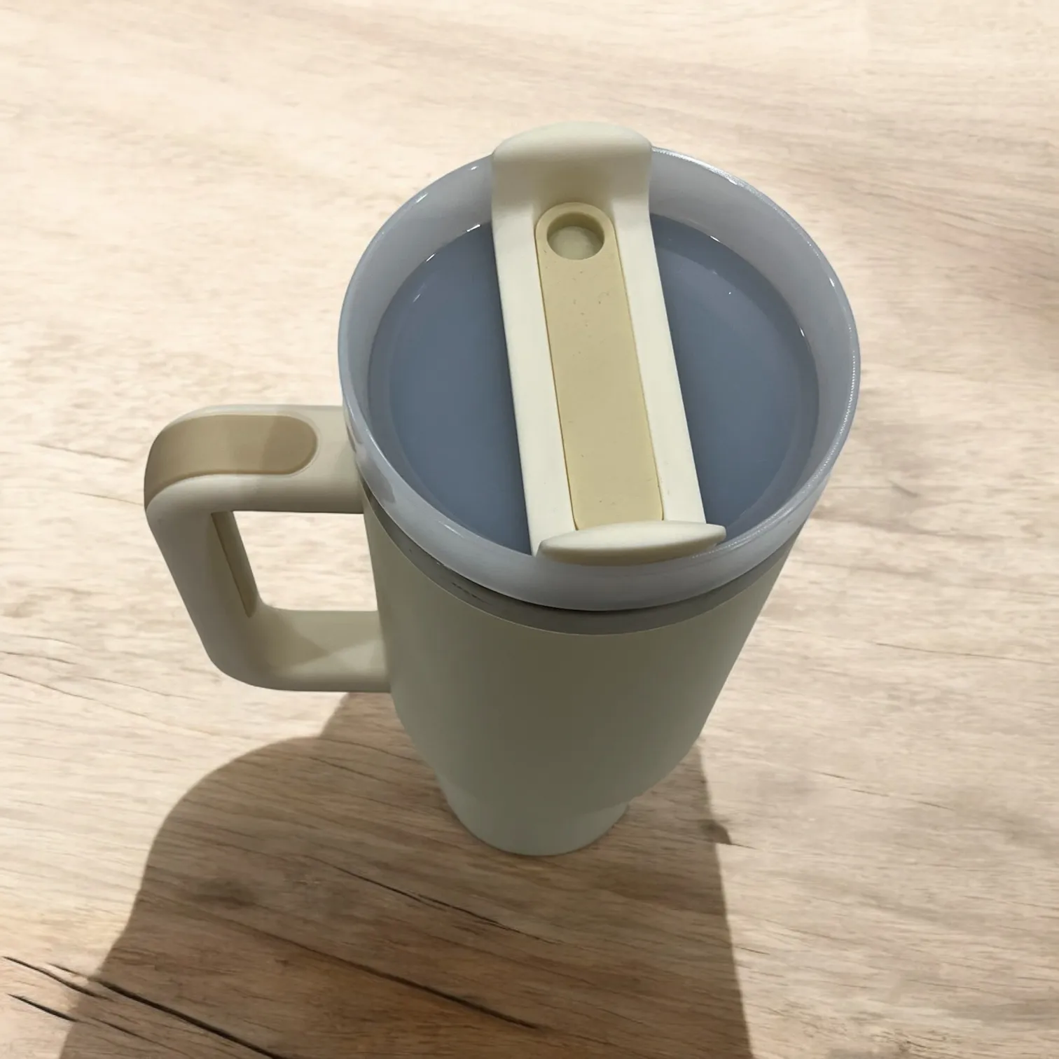 CLINK - [Personalised] 1.2L Stainless Steel Tumbler with Handle Straw & Lid - Ivory Mist Color
