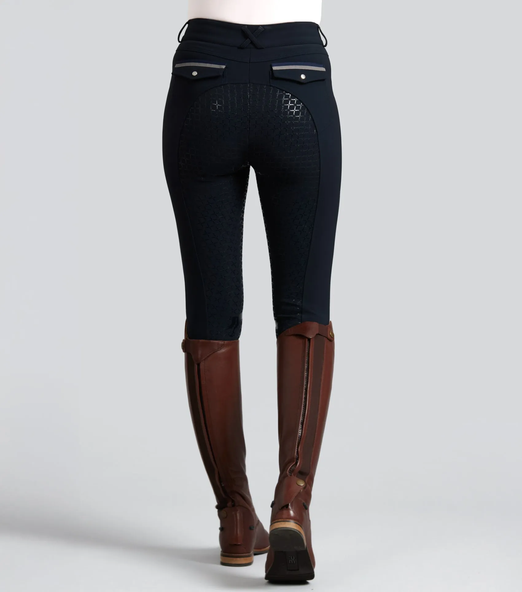 Coco Novo Womens Full Seat Riding Breeches Navy