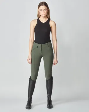 Compression Performance Breeches Green