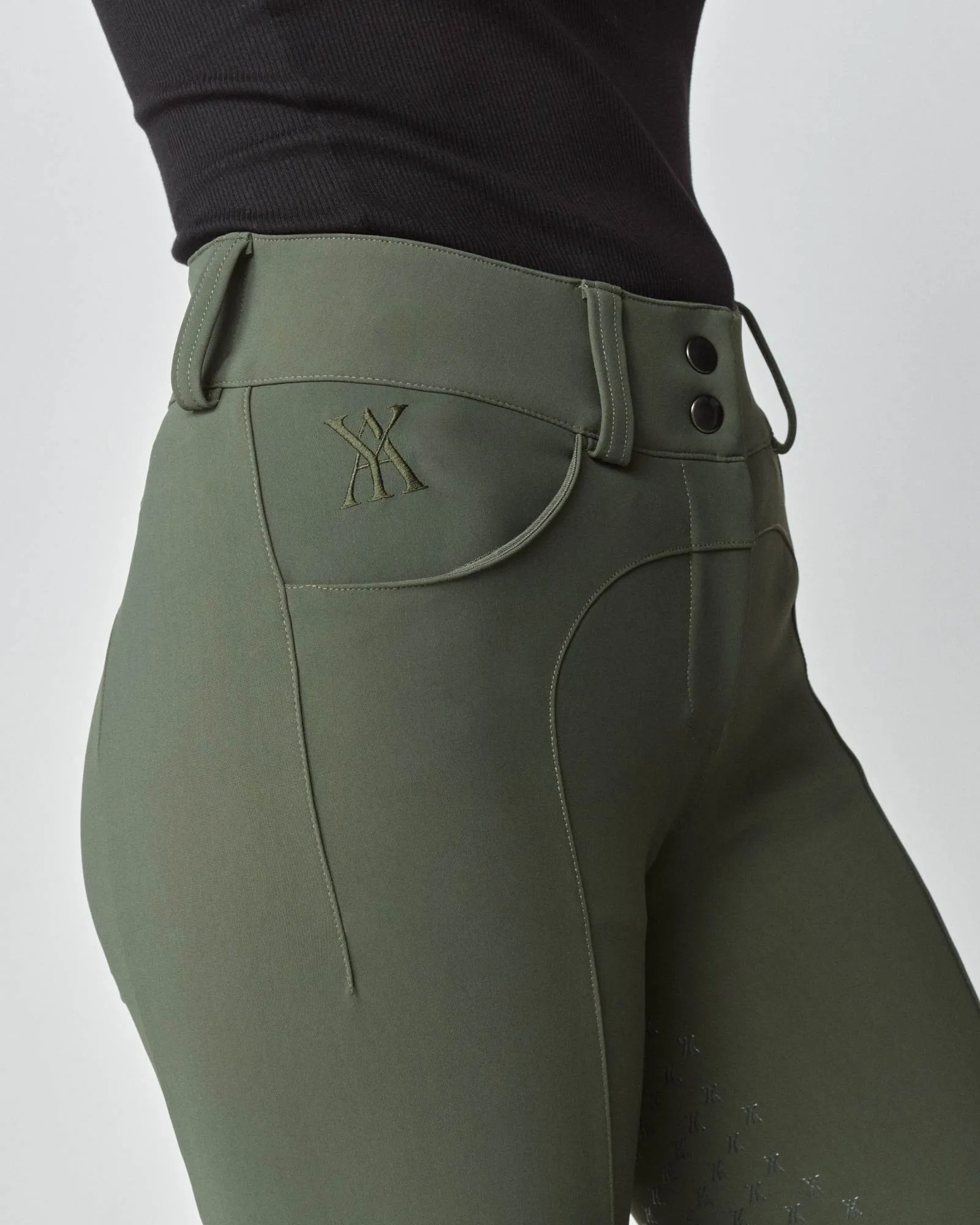 Compression Performance Breeches Green