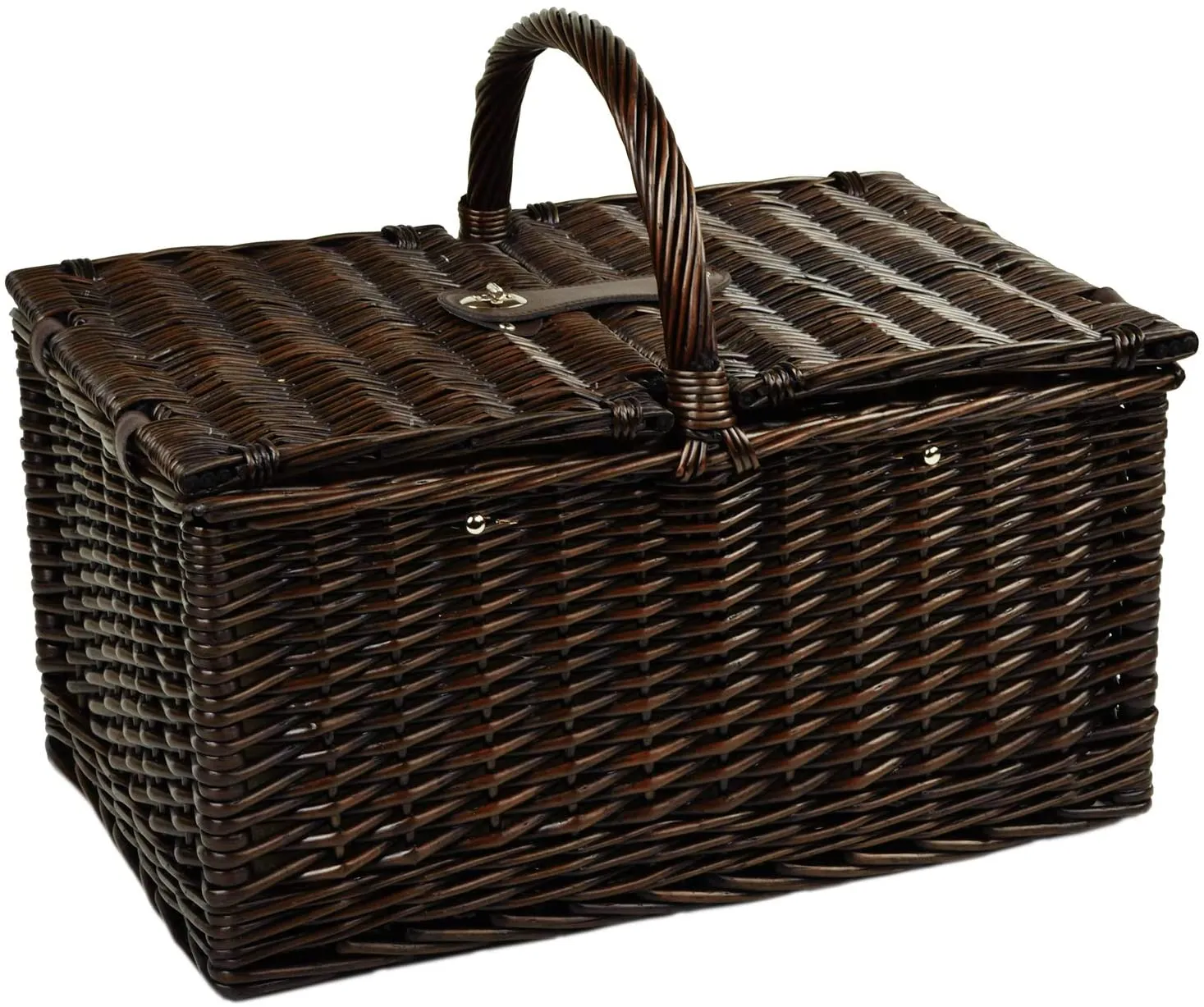 (D) Buckingham Basket for 4 with Coffee Set for Outdoor (Yellow)