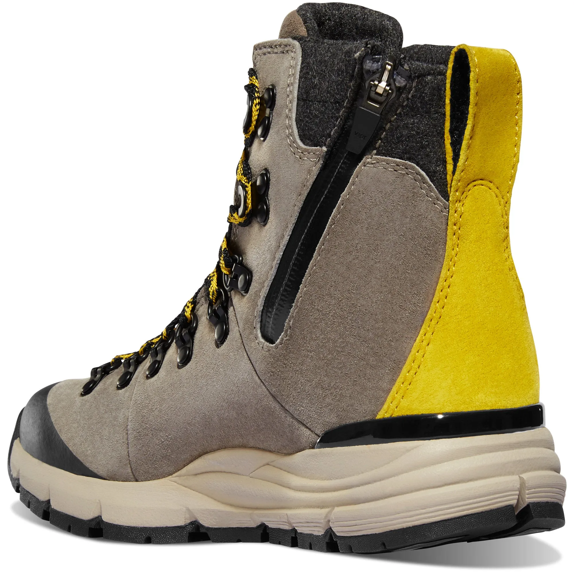 Danner Women's Arctic 600 Side-Zip Boot - Driftwood/Yellow Insulated 200G