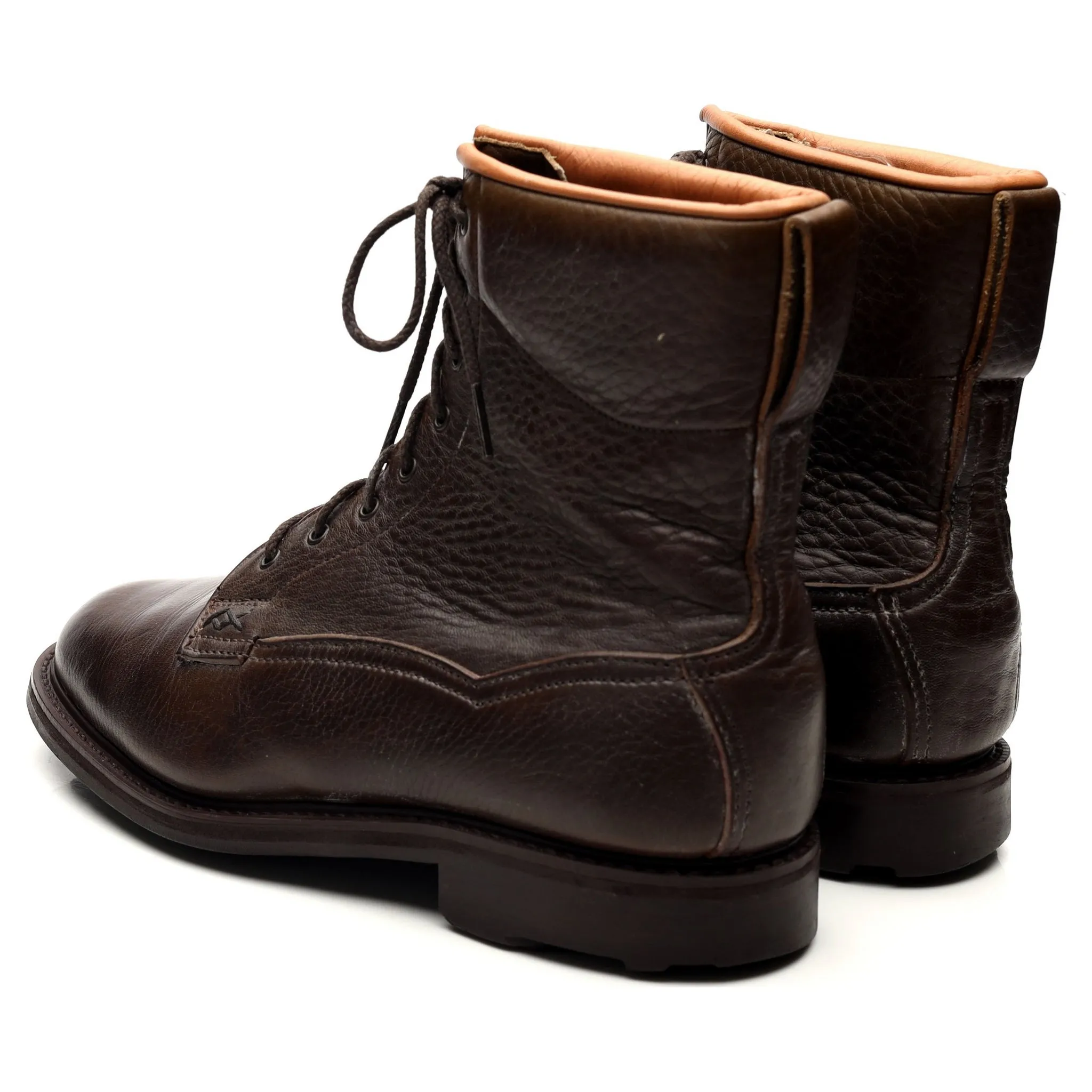 Dark Brown Leather Boots UK 7 F