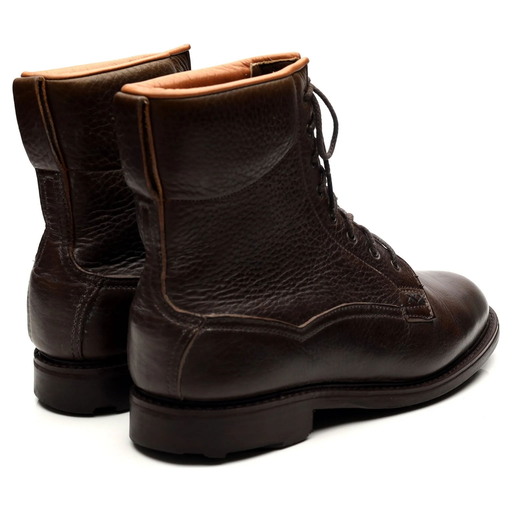 Dark Brown Leather Boots UK 7 F