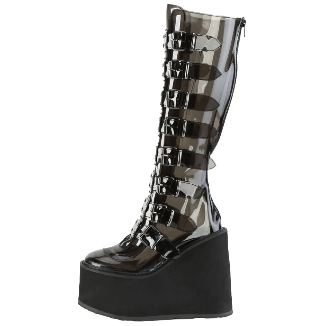 DemoniaCult SWING 815C Black Transparent Boots