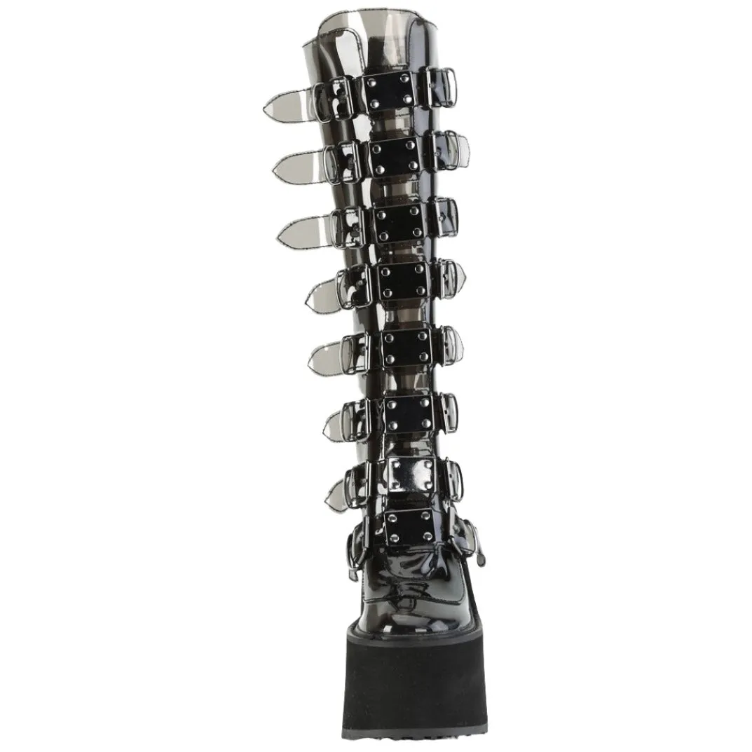 DemoniaCult SWING 815C Black Transparent Boots
