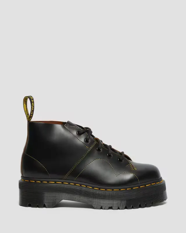 Dr Martens Church Quad Leather Monkey Boots Black